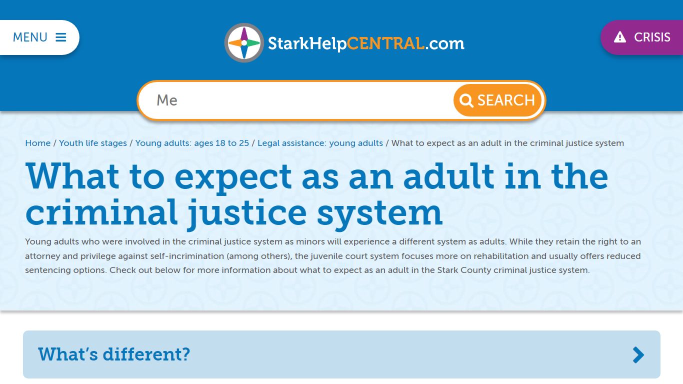 Stark County Adult Criminal Justice System Expectations